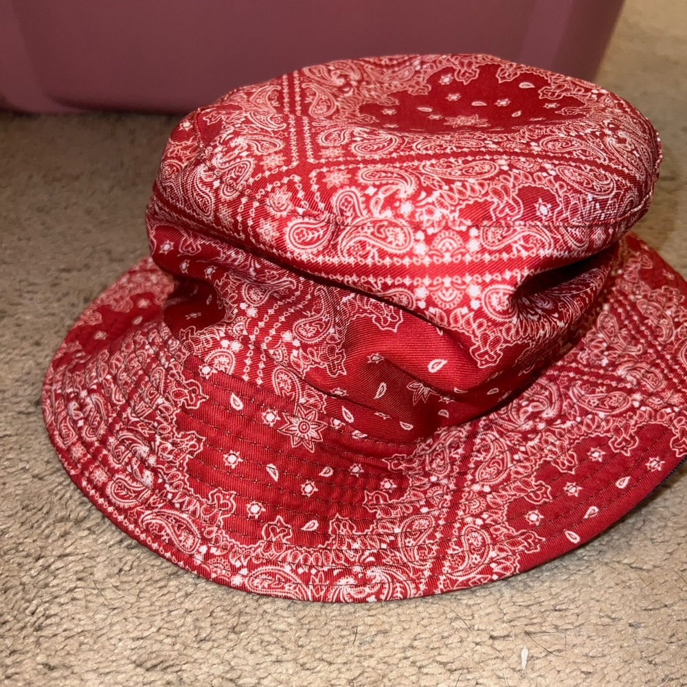 Red Bucket Hat - Picture 3 of 4